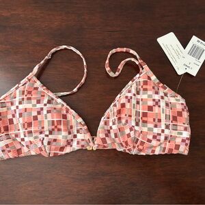 NWT L*Space Helena Bikini Top Size Large